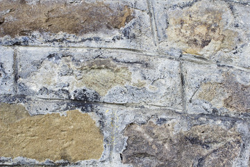 old gray stone wall background