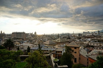 Fototapeta na wymiar Blick über Genua