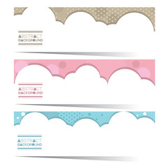 Modern Design Set Of Three Colorful Graphic Horizontal Banners Vector Illustration