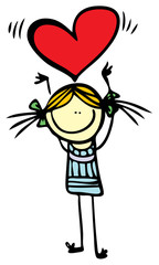 happy valentine's day cute cartoon © Eva Kali