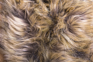 Brown artificial fur texture for background