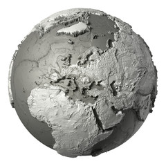 Naklejka premium 3D Globe Europe