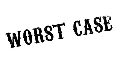 Worst Case rubber stamp. Grunge design with dust scratches. Effects can be easily removed for a clean, crisp look. Color is easily changed.