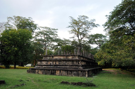 Royal Palace of King Parakramabahu in the world heritage city Polonnaruwa.The Polonnaruwa - medieval capital of Sri Lanka.