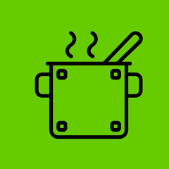pot icon flat disign