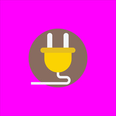 plug icon flat disign