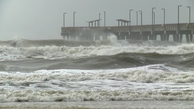 Rough Seas Alabama Coast as Tropical Storm Approaches