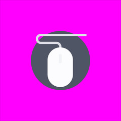 mouse icon flat disign