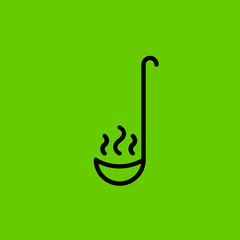 ladle icon flat disign