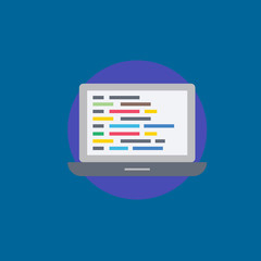 laptop icon flat disign