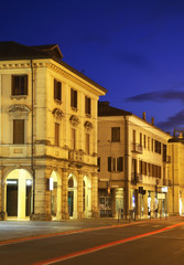 Fototapeta na wymiar Old town in Mogliano Veneto. Italia