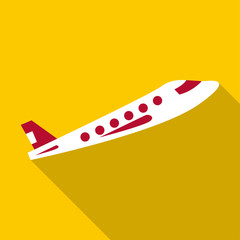 Plane icon, flat style