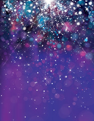 Naklejka premium Vector abstract blue sparkle, glitter background.
