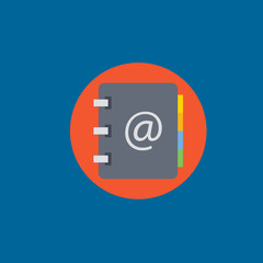 note book icon flat disign