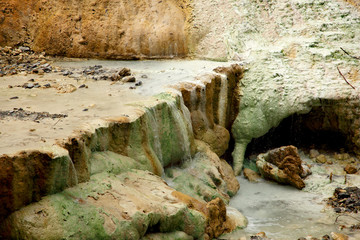 Bagni San Filippo  limestone waterfall green