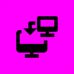 transfer icon flat disign