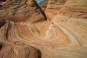 Arizona Wave - Famous Geology rock formation in Pariah Canyon, b