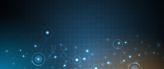 abstract futuristic circuit computer internet technology board business background