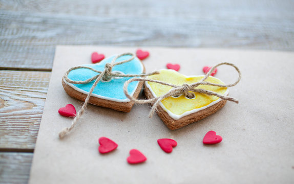 Cookies in the form of heart
