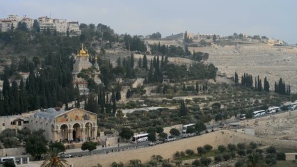 Church of All Nations and Mary Magdalene Convent on the Mount of Olives, Jerusalem, israel