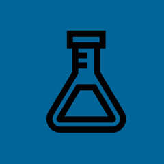 flask icon flat disign