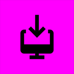 Fototapeta premium computer icon flat disign