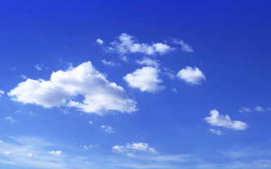 Naklejka na ściany i meble blue sky with cloud closeup.Closeup blue sky and fluffy clouds background