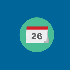 calendar icon flat disign