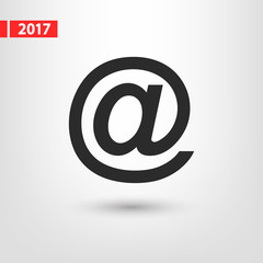 Fototapeta premium e-mail internet icon, vector illustration. Flat design style