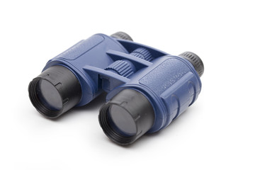 binoculars on the white background