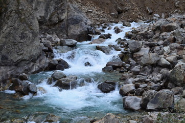 Rapid mountain river
