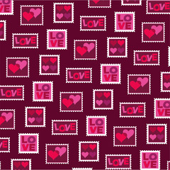 valentine stamp pattern