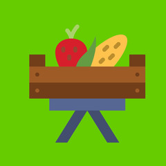 vegetables icon flat disign