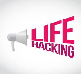 life hacking loudspeaker message sign