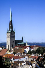 Fototapeta na wymiar City view, Lower Town, Estonia, Tallinn