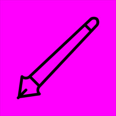 pen icon flat disign