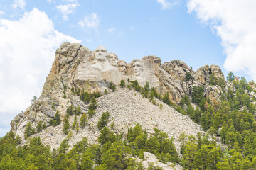 Fototapeta na wymiar Mount Rushmore National Memorial on sunny day,South Dakota,usa.