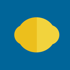 lemon icon flat disign
