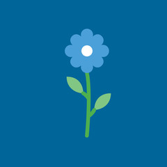 flower icon flat disign