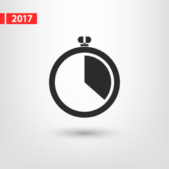 stopwatch  icon, vector illustration. Flat design style