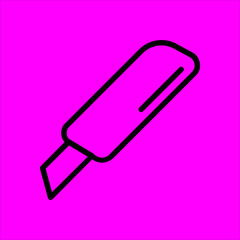 cutter icon flat disign