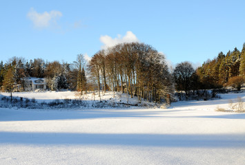 Schneelandschaft in der fränkische Schweiz