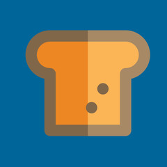 bread icon flat disign