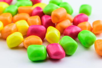 color candy on a table