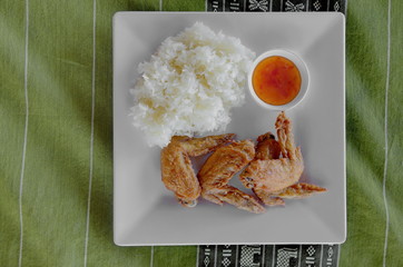 Chicken fried rice.