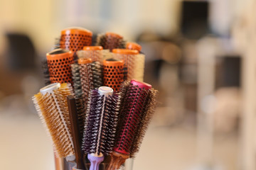 Colorful Hair brushes