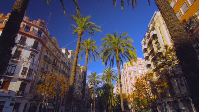 Valencia Spain 25 December 2016: City Center Church Details Architecture.