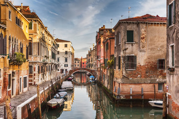Streets along the Venetian canal