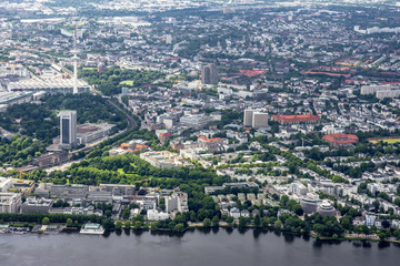 Hamburg - Germany Panorama from above