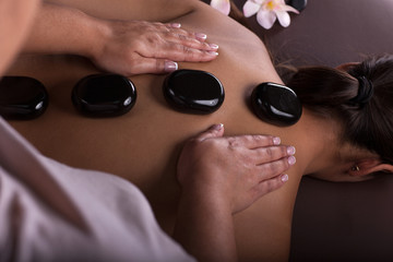 Asian woman.Spa treatment and massage